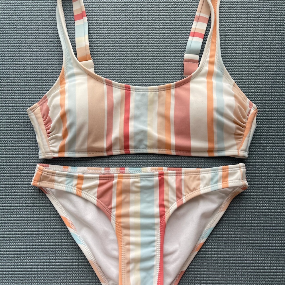 Striped Bikini Set